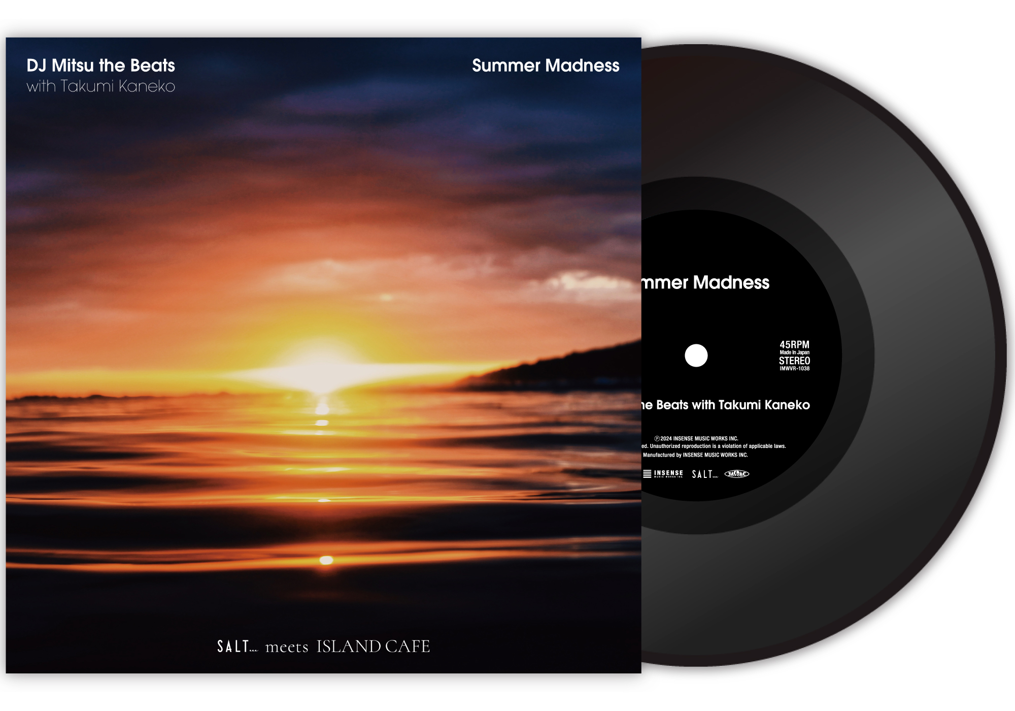 DJ Mitsu The Beatsとcro-magnon のキーボード・プレイヤーTakumi  Kanekoの二入によるニュー・トラックは、ファンク・バンド“クール＆ザ・ギャング”の名作メロウ・クラシック“Summer  Madness”をカバー！サーフミュージック・コンピ「SALT… meets ISLAND CAFE -Sea of Love ...